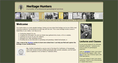 Desktop Screenshot of heritagehunters.com