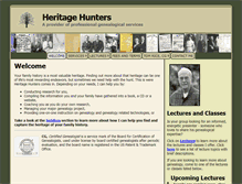 Tablet Screenshot of heritagehunters.com